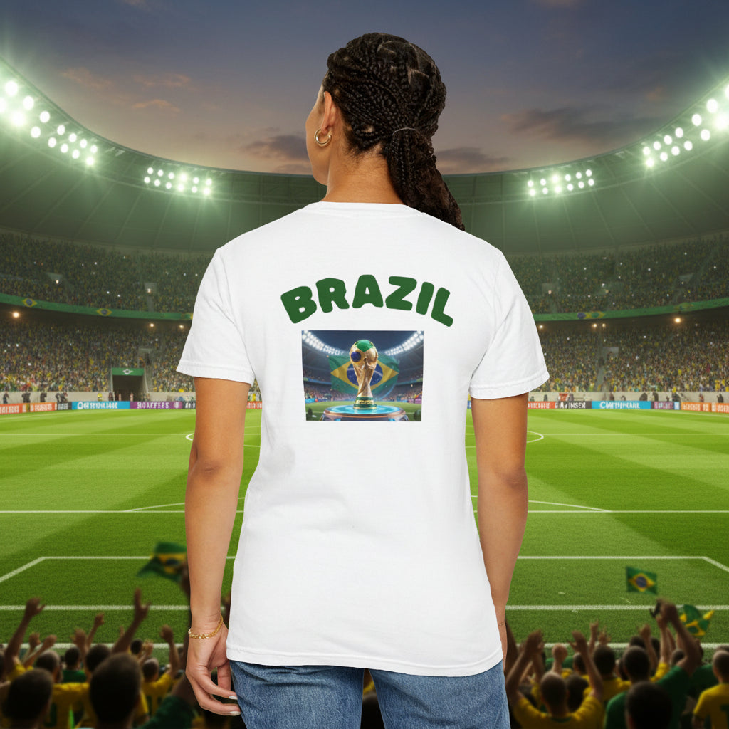 Brazil World Cup 2026 Soccer 100%  Cotton