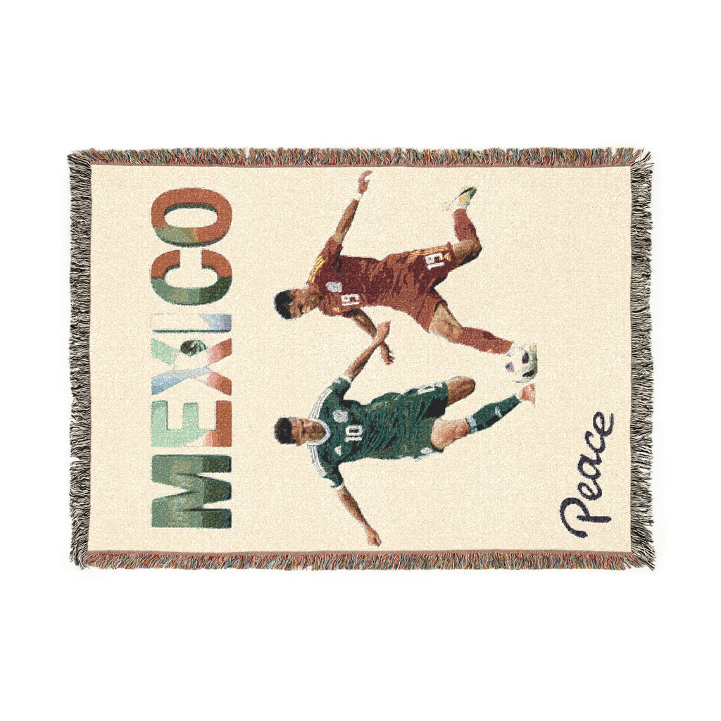 Mexico Soccer Woven Blanket