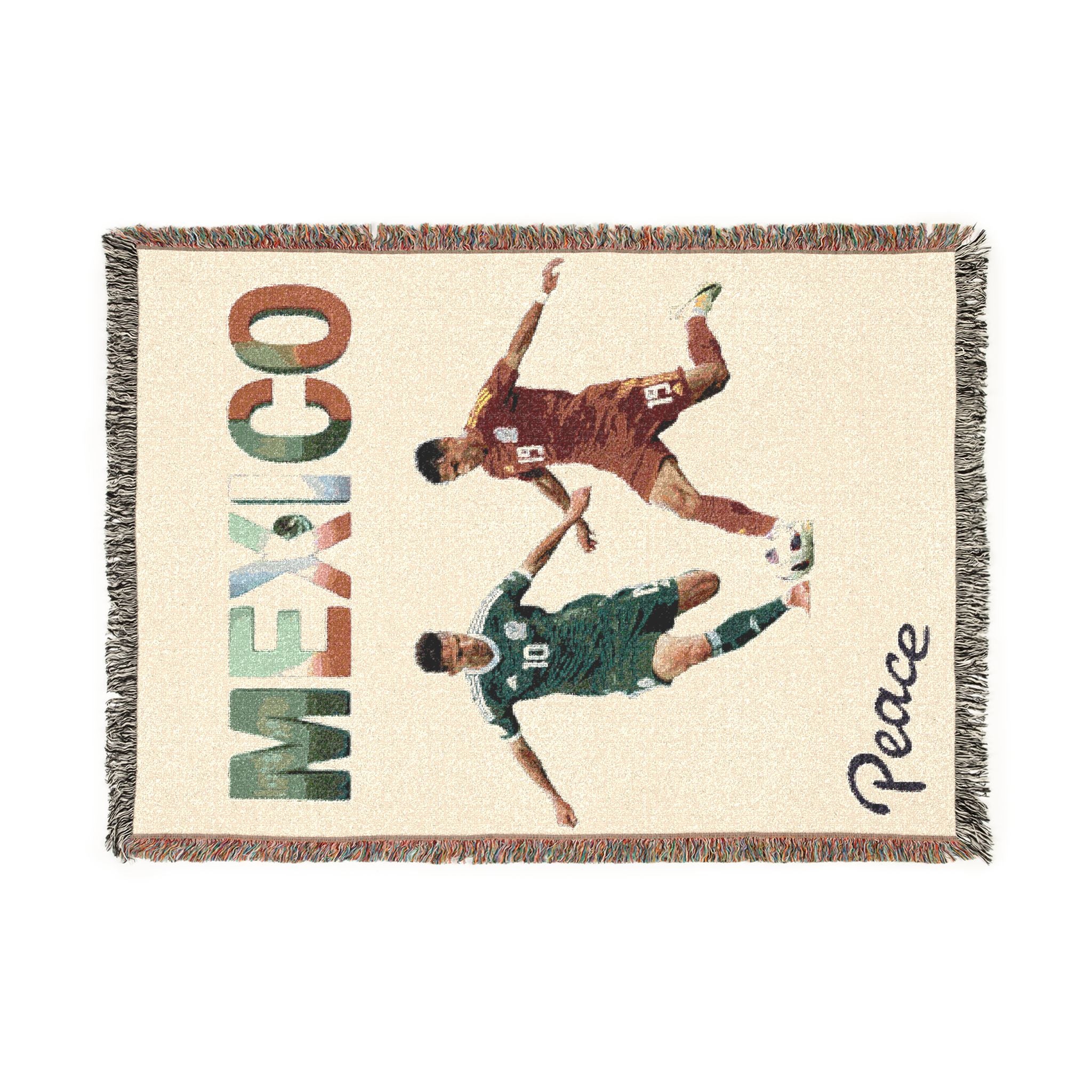 Mexico Soccer Woven Blanket