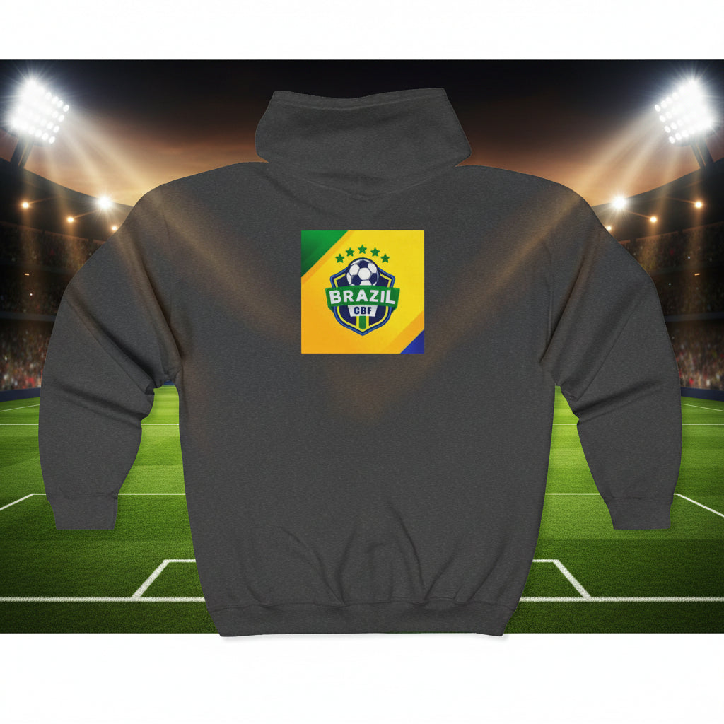 Brazil World Cup 2026 Soccer Full-Zip Hoodie