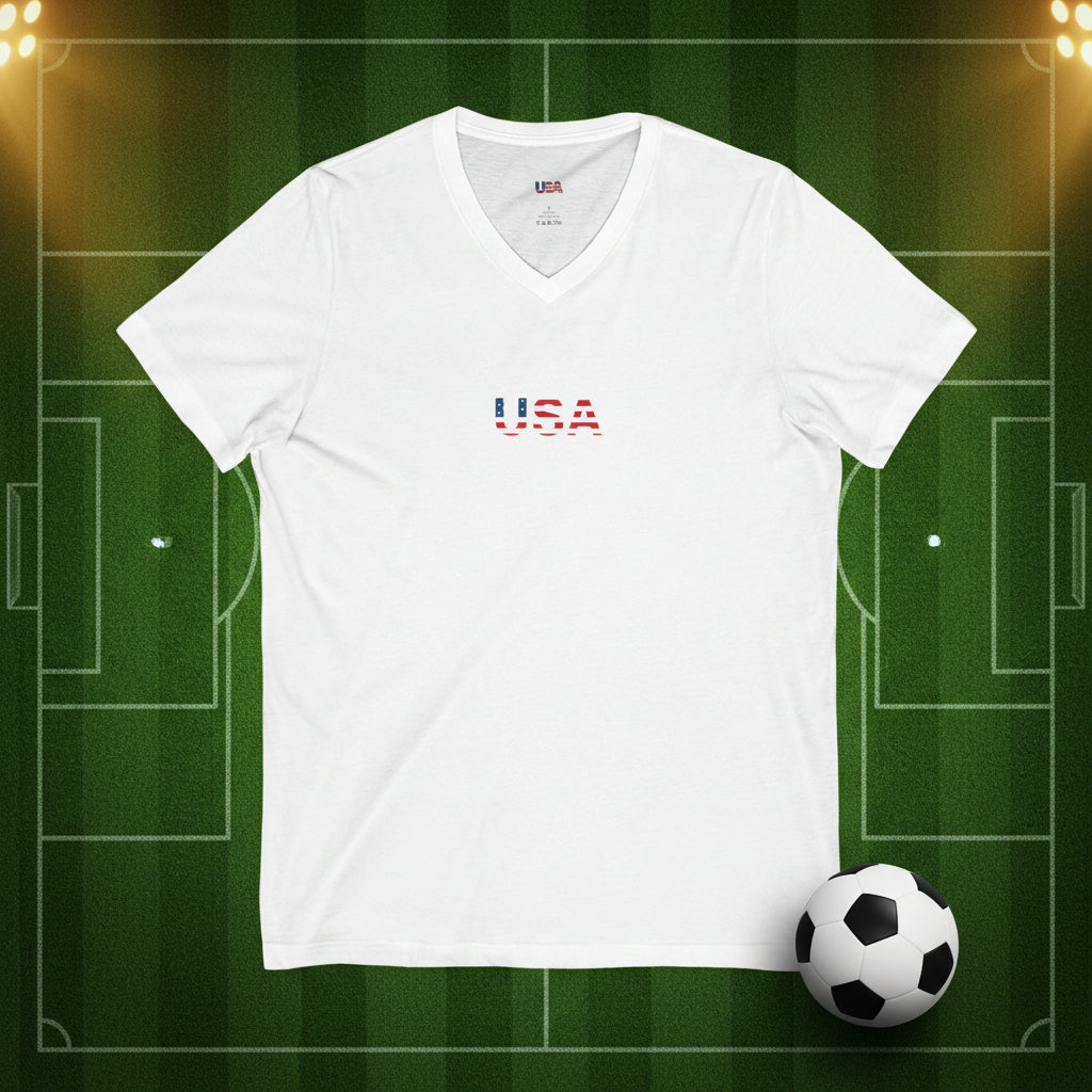 USA Soccer V-Neck Tee