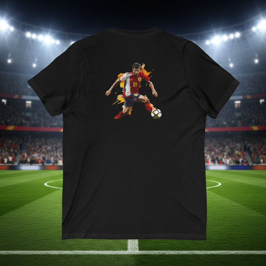 Spain Soccer V-Neck Tee