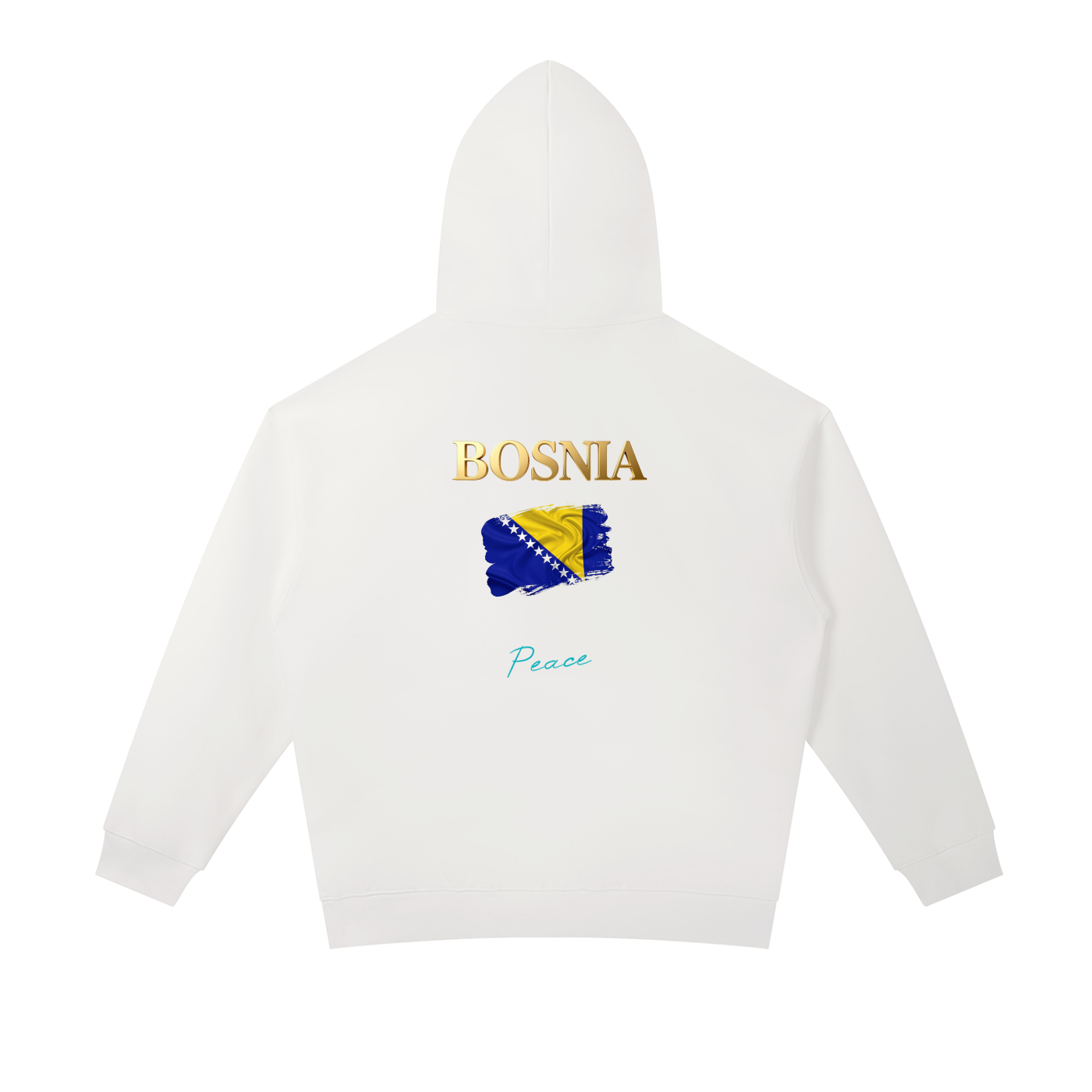 Bosnia fans - Peace -Essential Heavyweight Hoodie