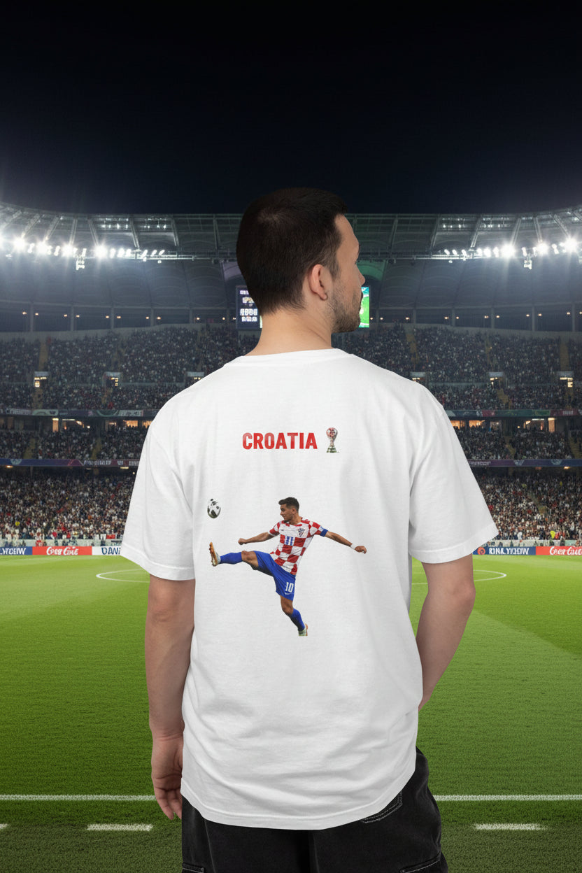 Croatia Soccer 100%  Cotton