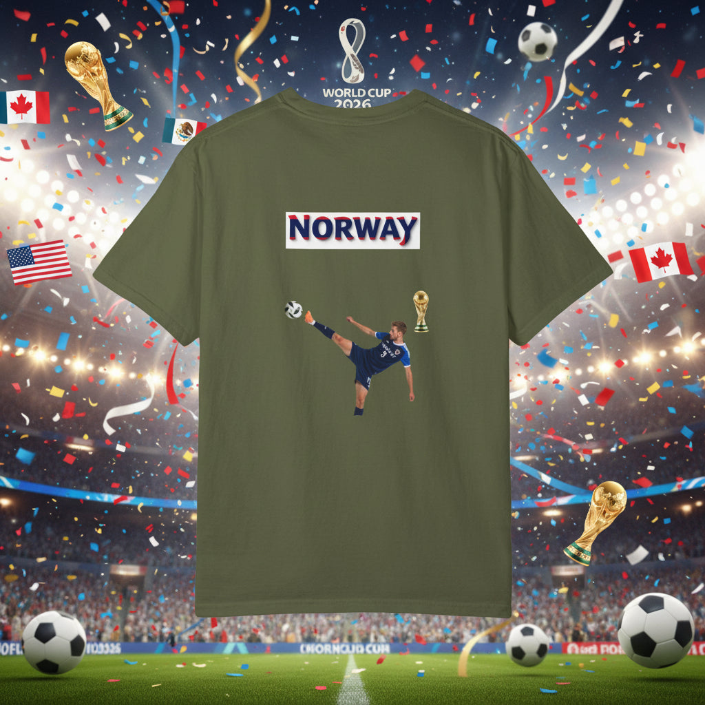 Norway World Cup 2026 Soccer 100%  Cotton