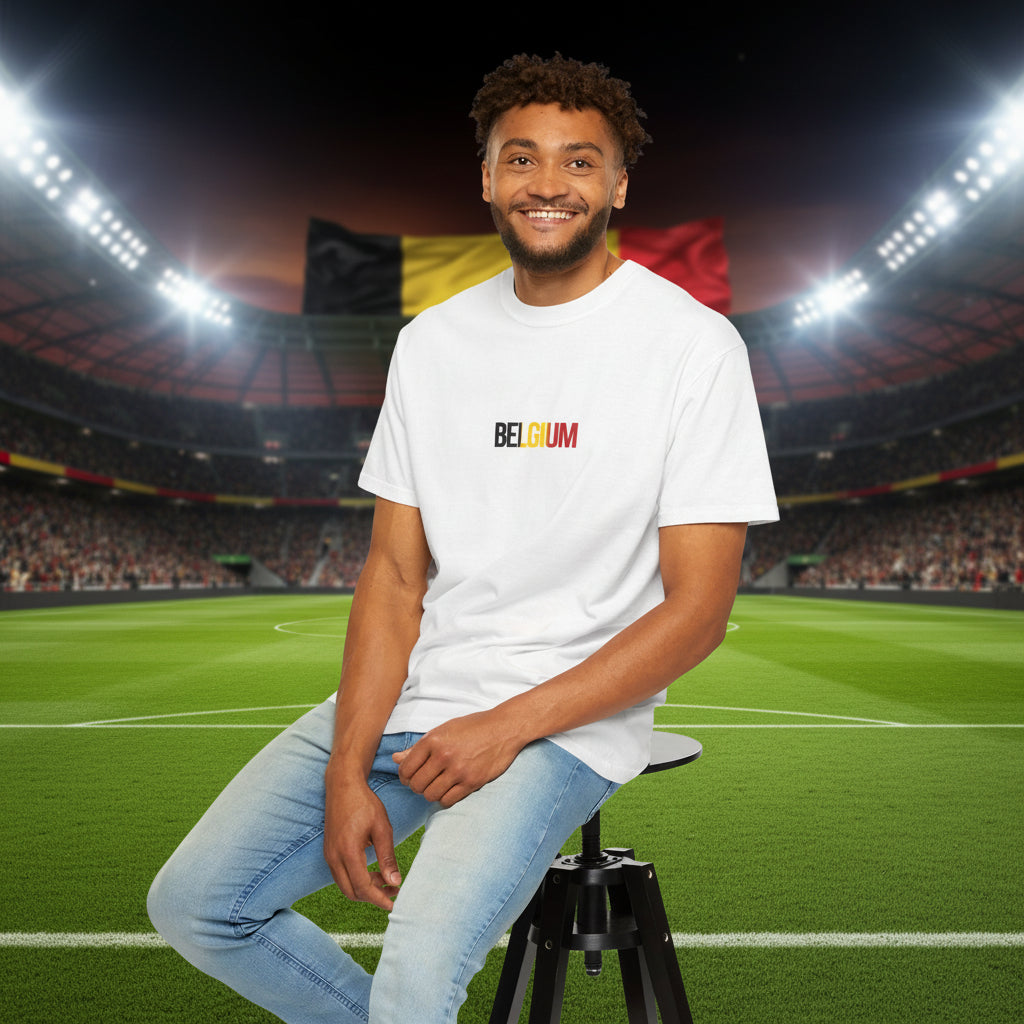 Belgium Soccer T-Shirt 100% Cotton
