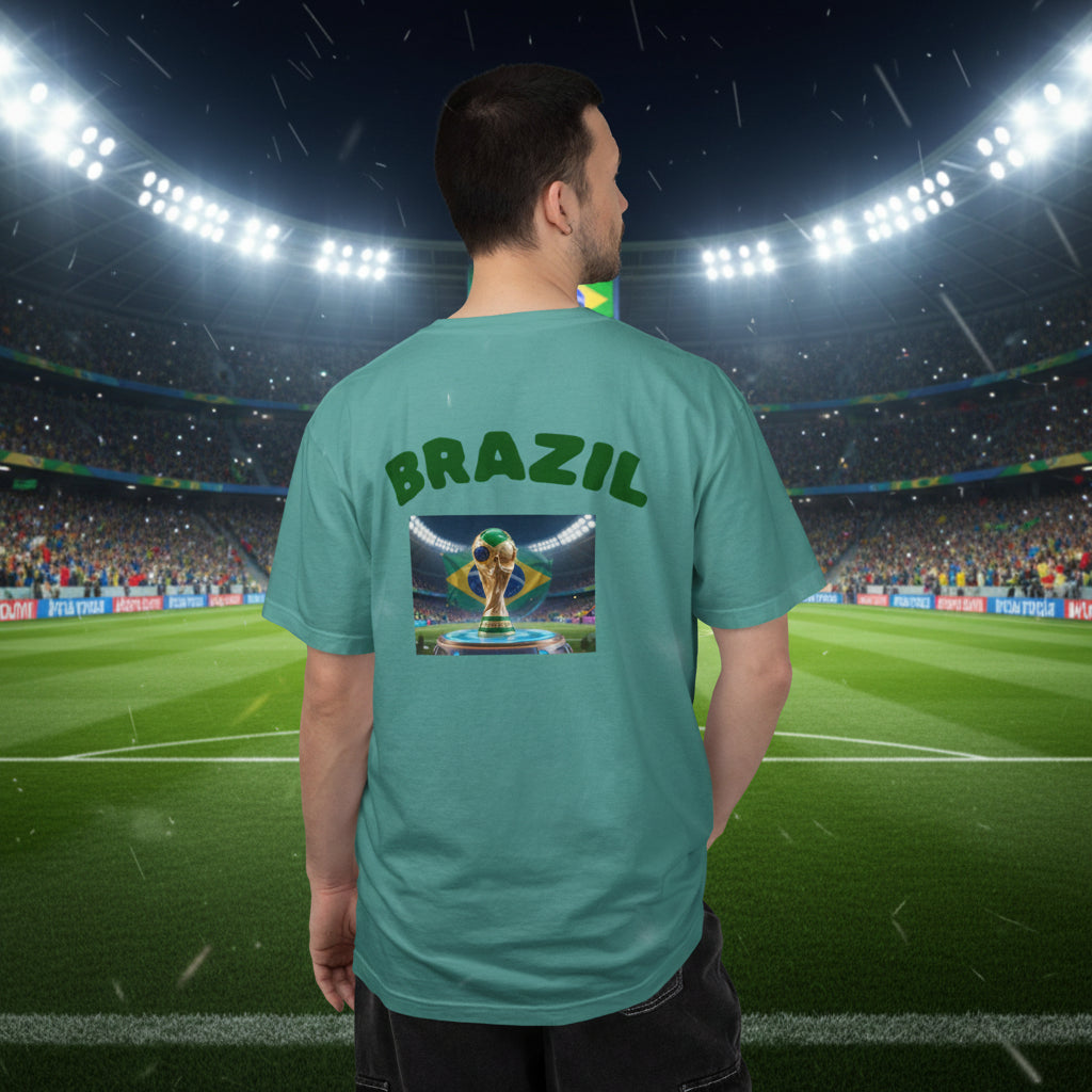 Brazil World Cup 2026 Soccer 100%  Cotton