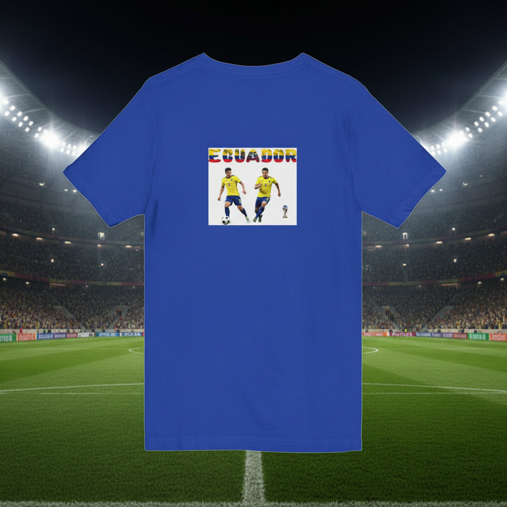Ecuador soccer  V-Neck Tee