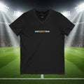 Argentina Soccer V-Neck Tee  100% cotton
