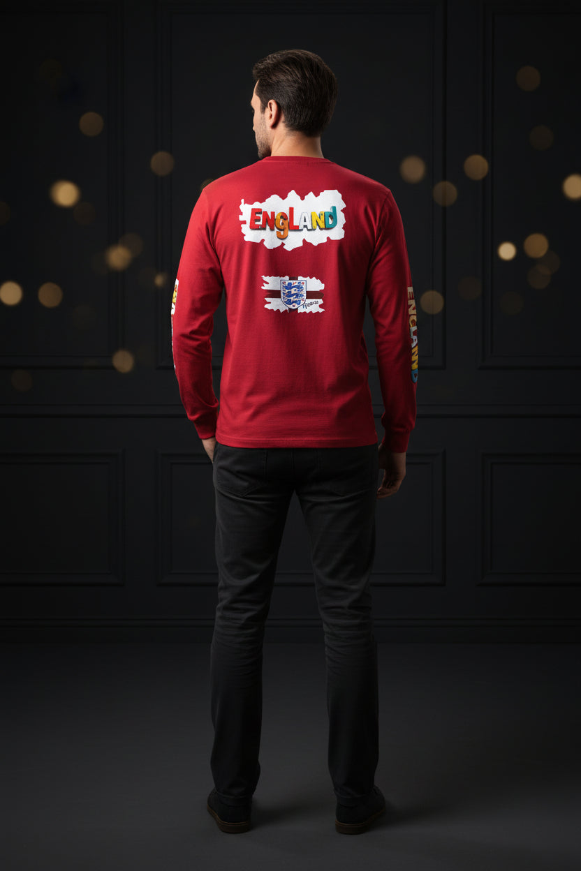 England Color-block Long Sleeve Tee