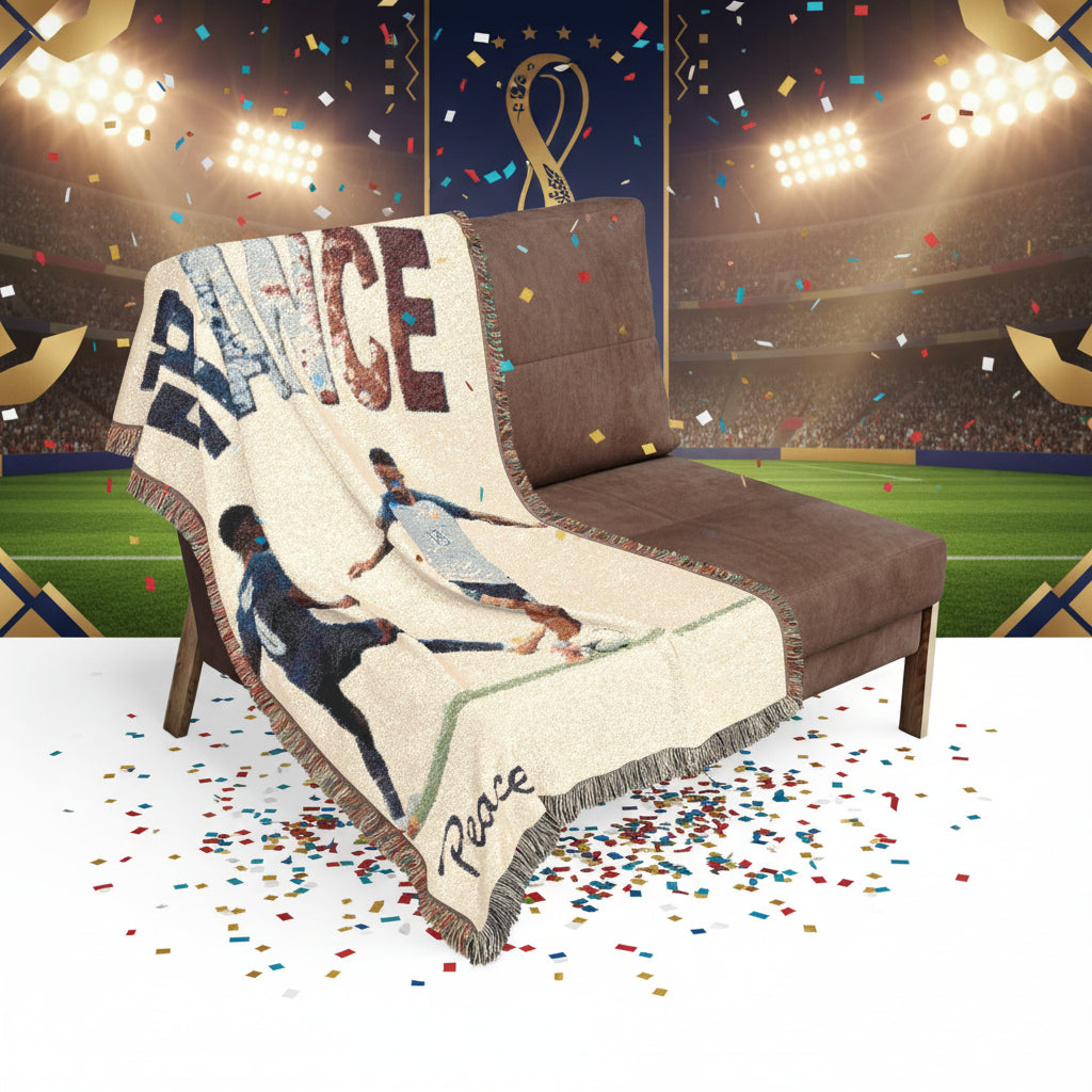 France Soccer Woven Blanket
