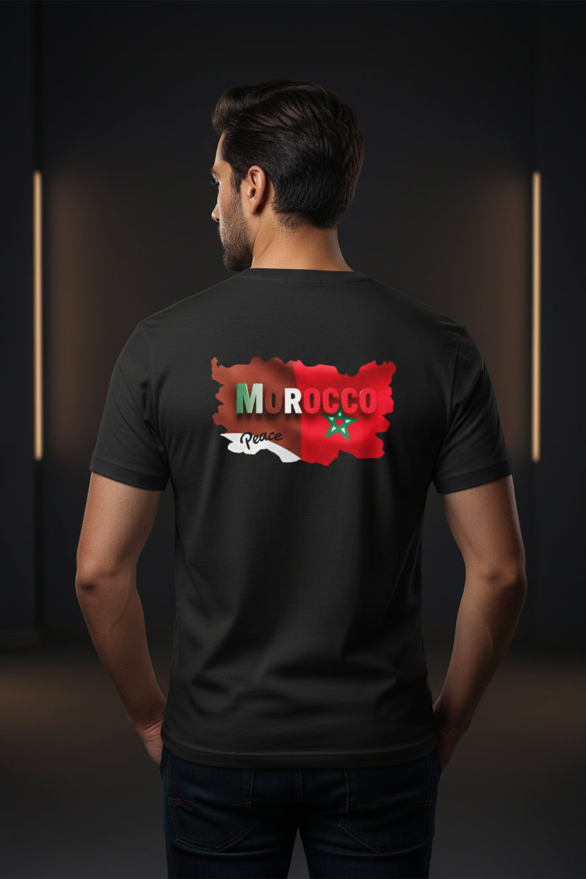 Morocco Flag Tee — Vintage Graphic T-Shirt (Morocco)