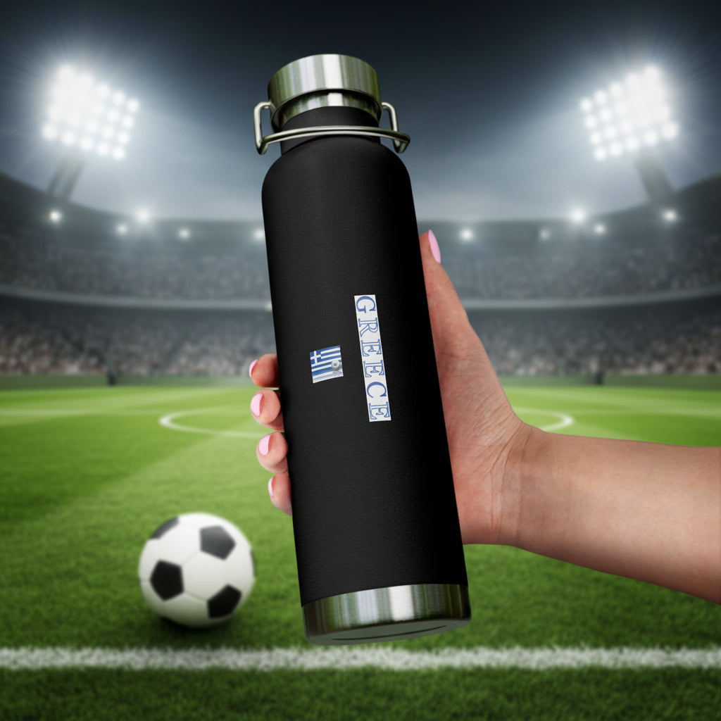 Greece World Cup 2026 22oz Vacuum Insulated Stainless Water Bottle