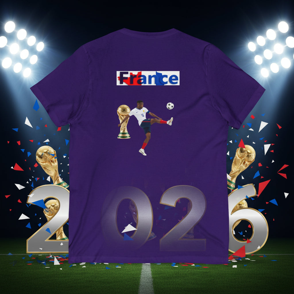 France Soccer V-Neck Tee