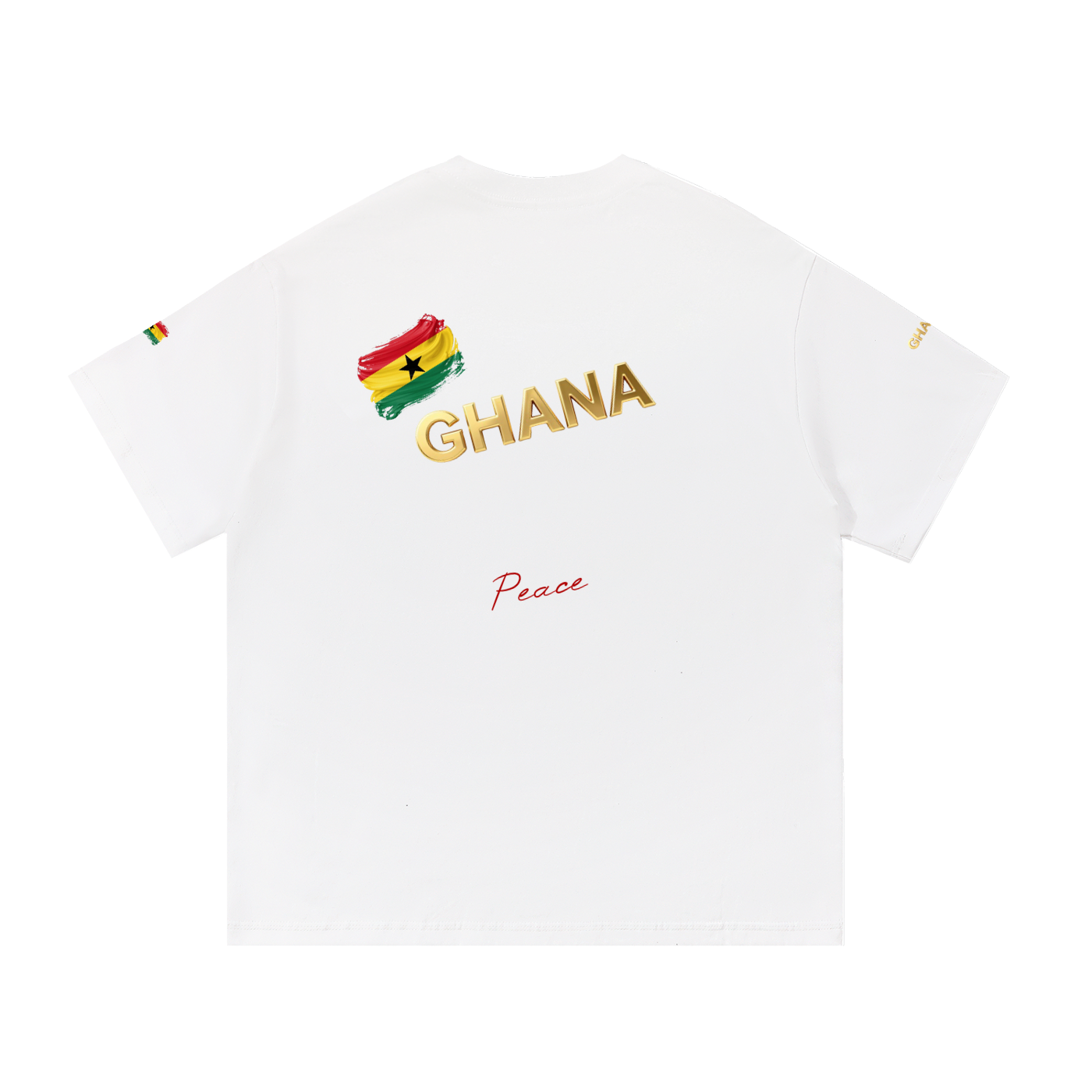 Ghana fans - Peace - Essential Cotton T-Shirt