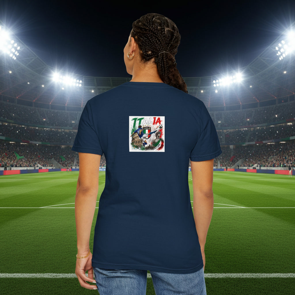 Italy World Cup 2026 Soccer T-Shirt 100% Cotton