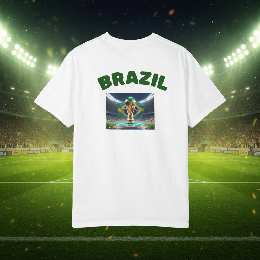 Brazil World Cup 2026 Soccer 100%  Cotton