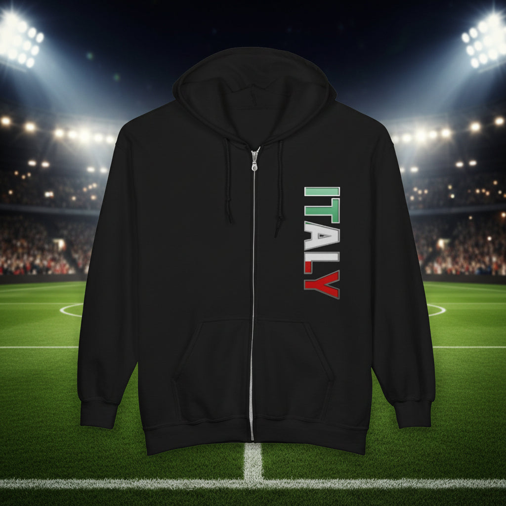 Italy World Cup 2026 Soccer Zip Hoodie