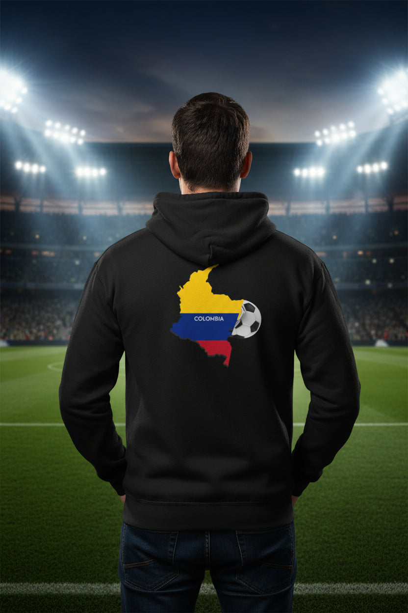 Colombia World Cup 2026 Soccer Zip Hoodie