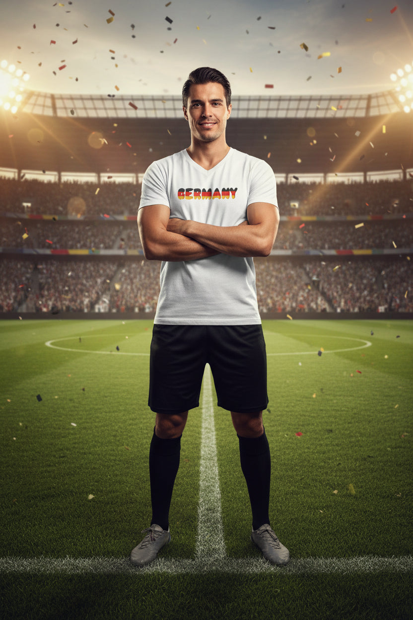 Germany Soccer V-Neck Tee