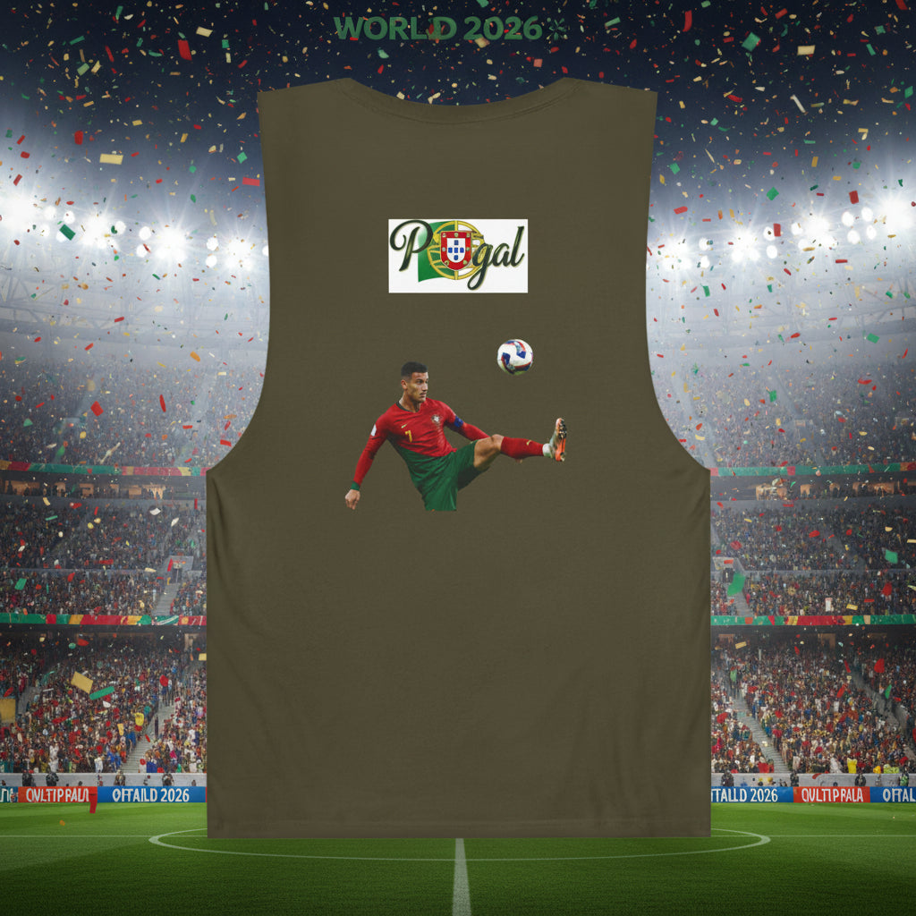 Portugal Soccer Tank Top 100% Combed Ring-Spun Cotton