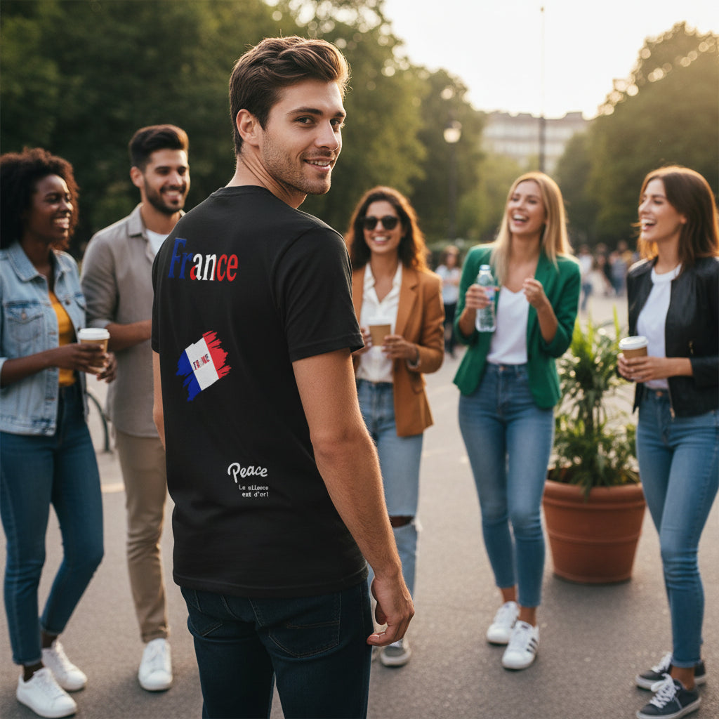 France Flag Heart T-Shirt