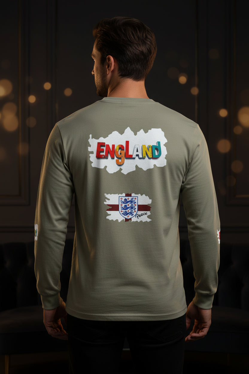 England Color-block Long Sleeve Tee