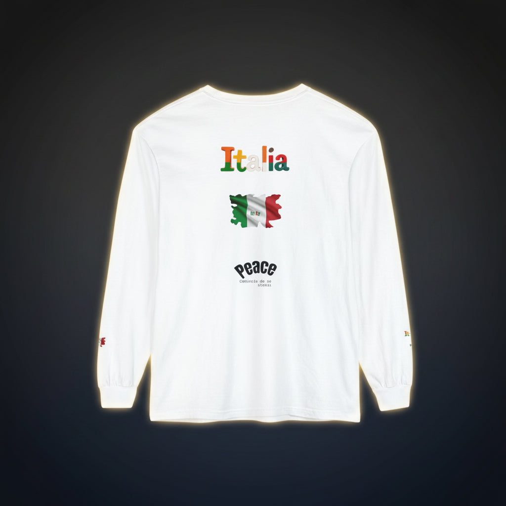 Italia Long Sleeve T-Shirt — Peace Message