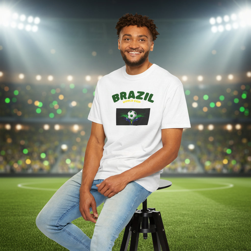 Brazil World Cup 2026 Soccer 100%  Cotton
