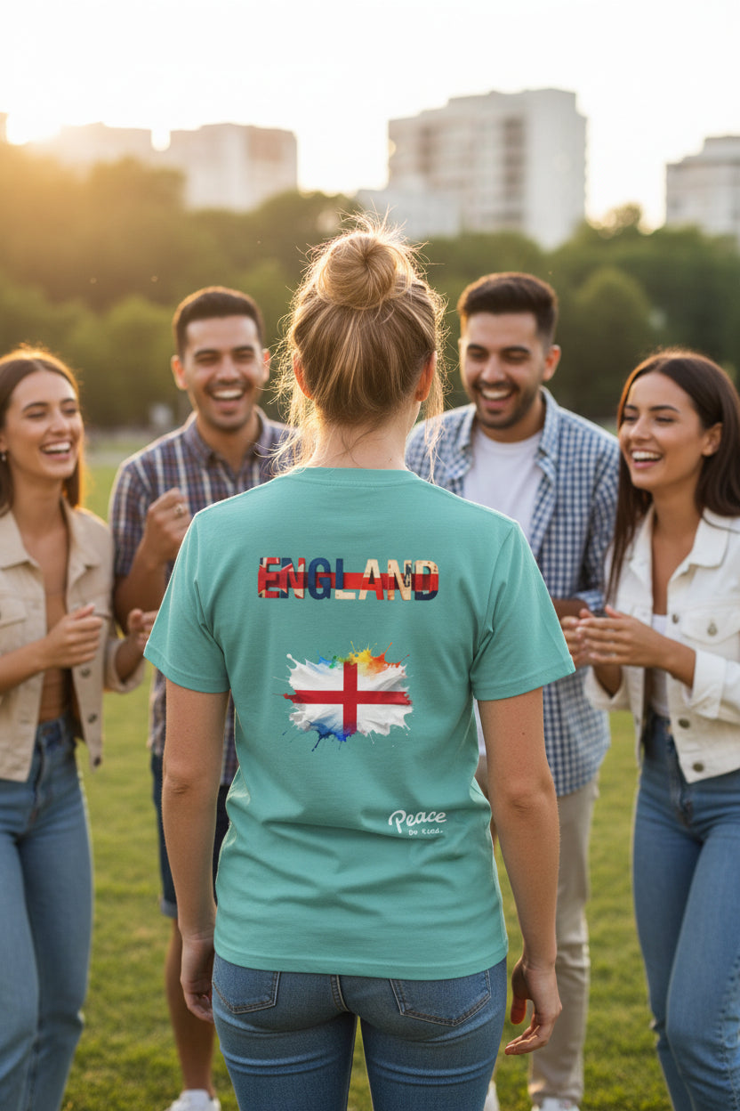 England Flag T-Shirt — Peace & Unity Graphic Tee