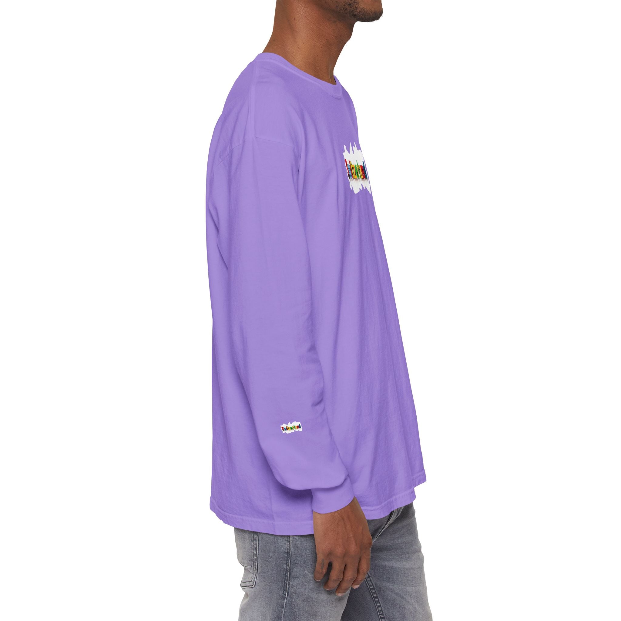 Switzerland Color Block Long Sleeve T-Shirt — Swiss Flag Graphic