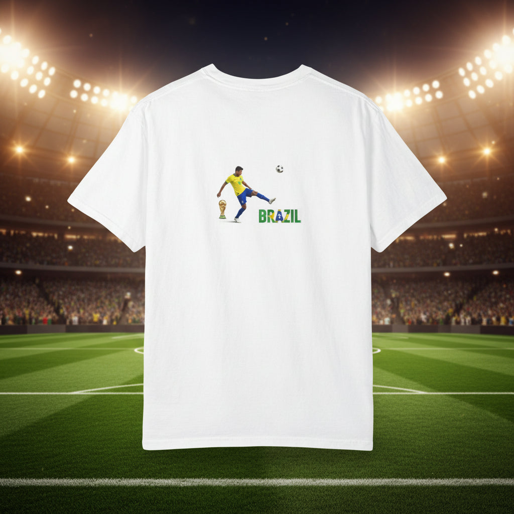 Brazil Soccer T-Shirt 100% Cotton
