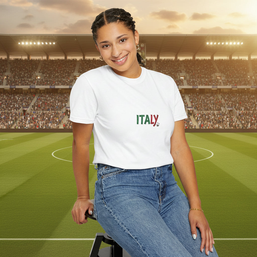 Italy Soccer 100%  Cotton