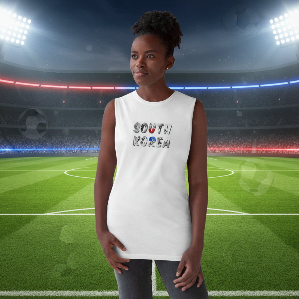South Korea Soccer Tank Top 100%  Cotton