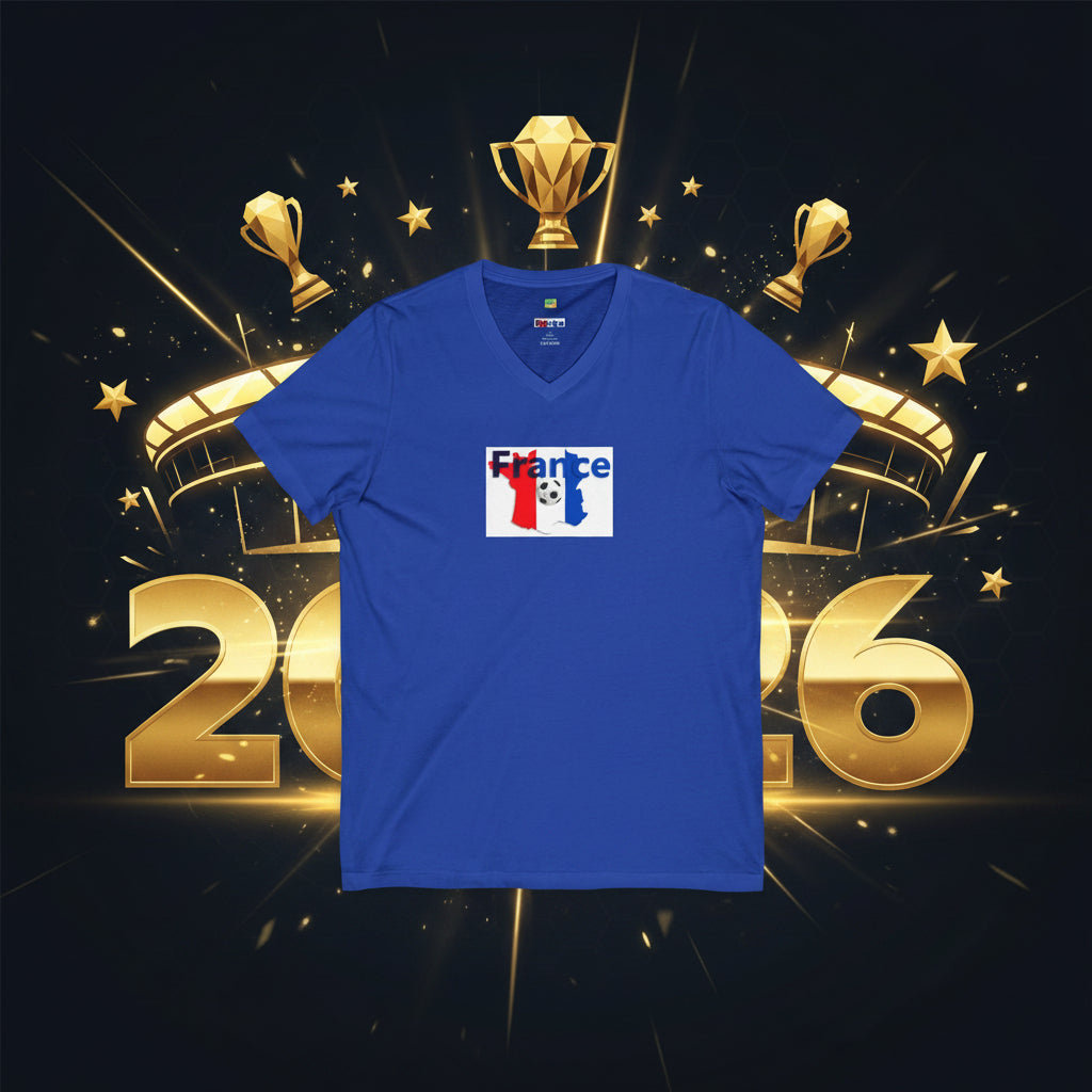 France Soccer V-Neck Tee