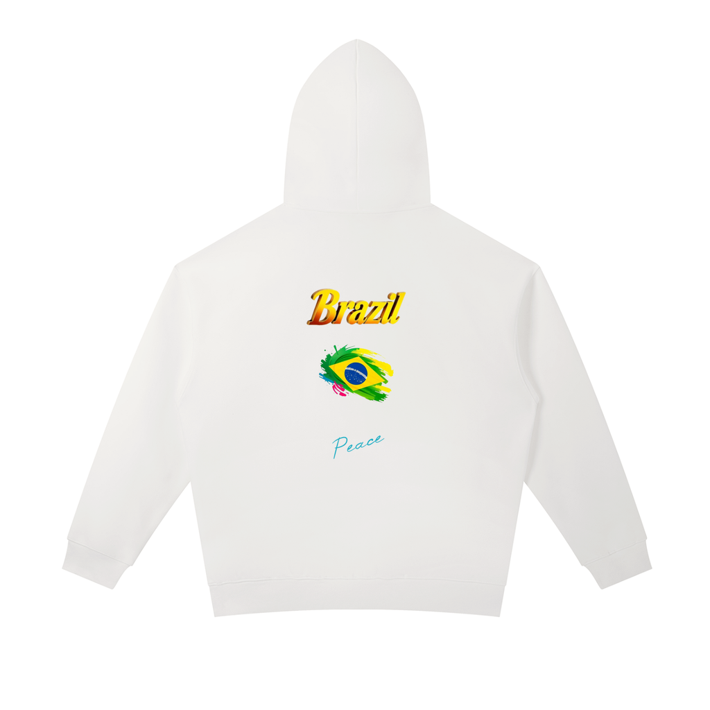Brazil fans- Peace - Essential Heavyweight Hoodie