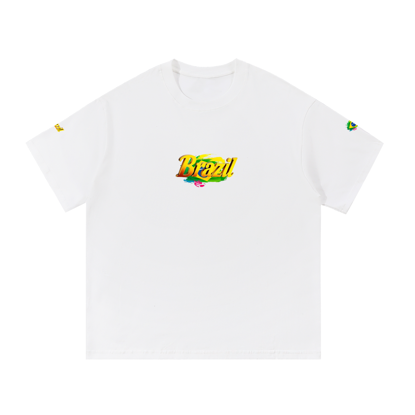 Brazil fans - Peace- Essential Cotton T-Shirt